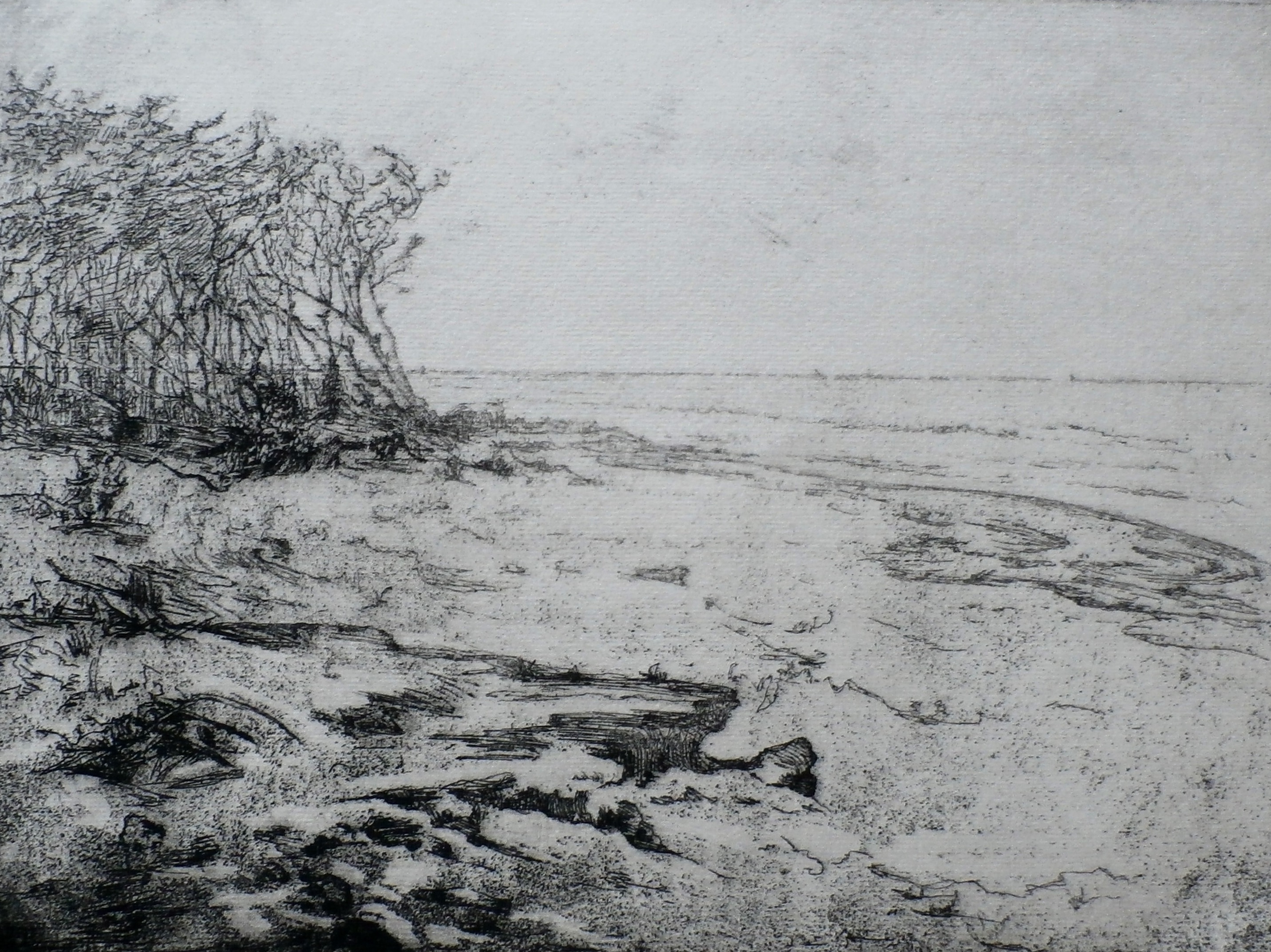 Frederika Broeksmit - ets: Zuiderzeestrand verkocht voor € 45!