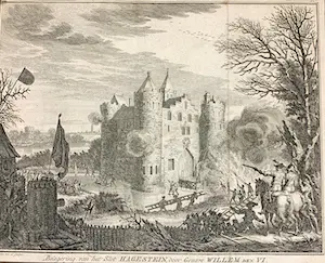 Simon Fokke - Graaf Floris de IV - Belegering Slot Hagestein kopen? Bied vanaf 10!