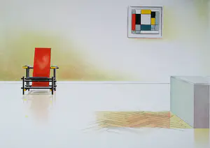 Willem van Veldhuizen - Geometrisch hollands interieur, litho kaufen? Bieten Sie von 50!