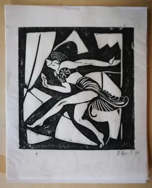 Johan Haak - Danseres. Art deco. kopen? Bied vanaf 79!