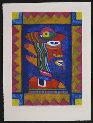 Clemens Briels - Zeefdruk, A window. There must be something behind it II kopen? Bied vanaf 60!