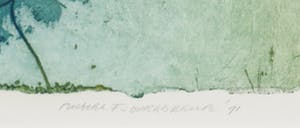 Michel van Overbeeke - Kleurenets met bladgoud, Love train I - Ingelijst kopen? Bied vanaf 35!