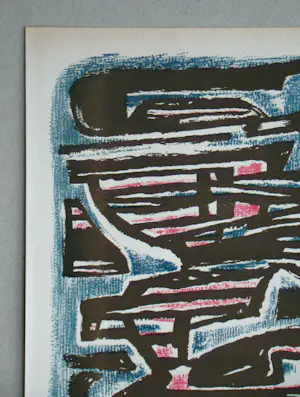 Alfred Manessier - Formes et Transparance - 1953 - Originele lithografie gesigneerd kaufen? Bieten Sie von 70!