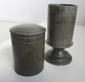 Curiosa - Chinees Swatow tinnen theebus kopen? Bied vanaf 1!