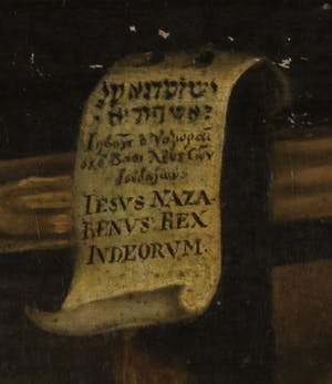 Niet of onleesbaar gesigneerd - Olieverf op doek, Corpus Christi - Ingelijst (Groot) kopen? Bied vanaf 1!
