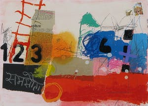 Theo Koster - Zeefdruk, Zonder titel - Ingelijst kopen? Bied vanaf 1!