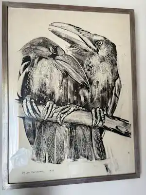 Alfons Van Meirvenne - Vogels op tak verkauft für € 311!