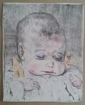 Jan Sluijters - Baby. Portret. kopen? Bied vanaf 35!