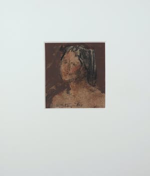 Wim Steijn - Krijttekening, Figuur kopen? Bied vanaf 40!