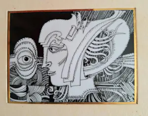 Endre Szasz - (1926-2003) zeldzame plaquette, porselein, Hollóháza kopen? Bied vanaf 99!