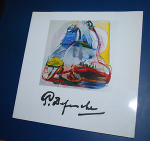 Pieter Defesche - Het gezin - grote kleurenlitho oplage 100 - zuurvrij ingelijst - incl.catalogus kopen? Bied vanaf 100!