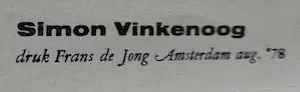 Simon Vinkenoog - Gedicht - 1978 kopen? Bied vanaf 1!
