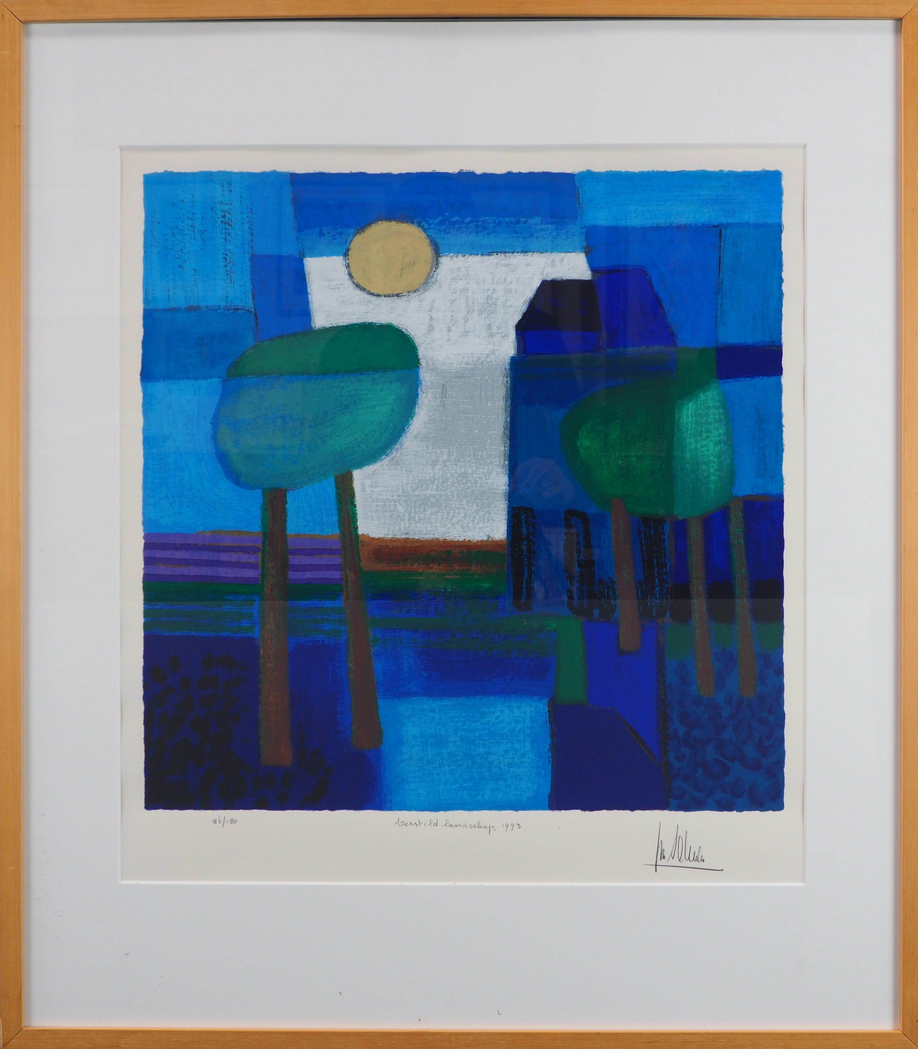 Ton Schulten - Verstild landschap verkocht voor € 250!