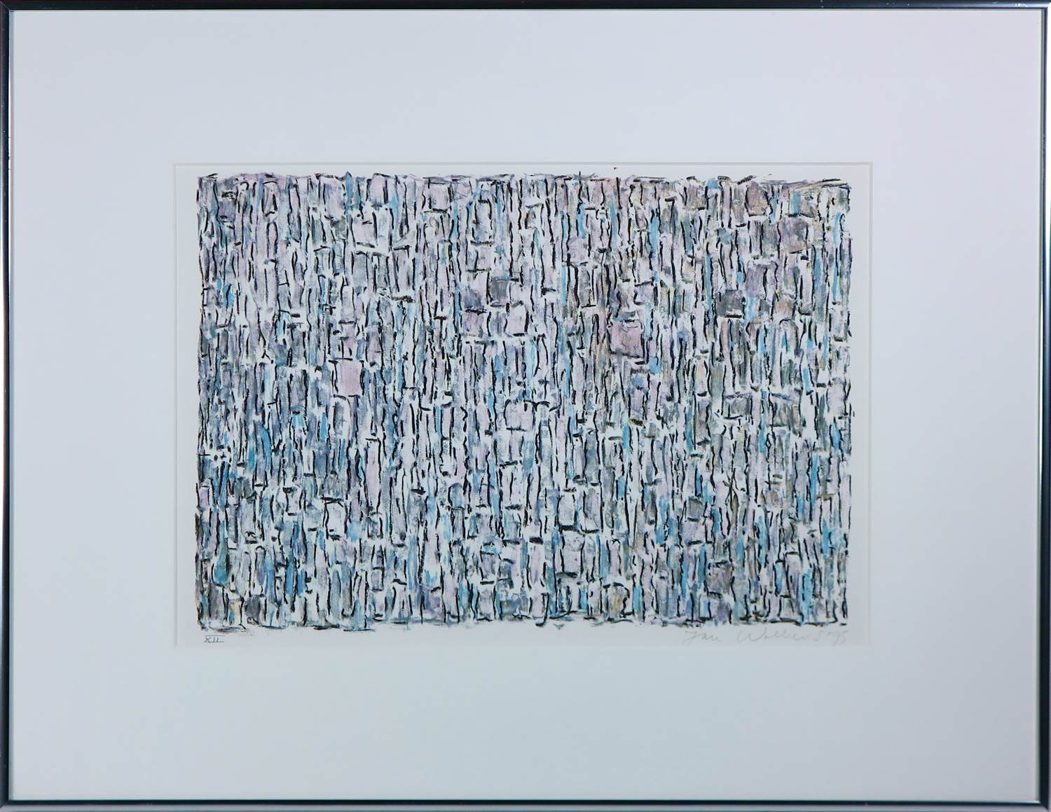 Jan Wolkers - Zeefdruk op papier uit de serie 'Winterbeelden' - Ingelijst kopen? Bied vanaf 200!