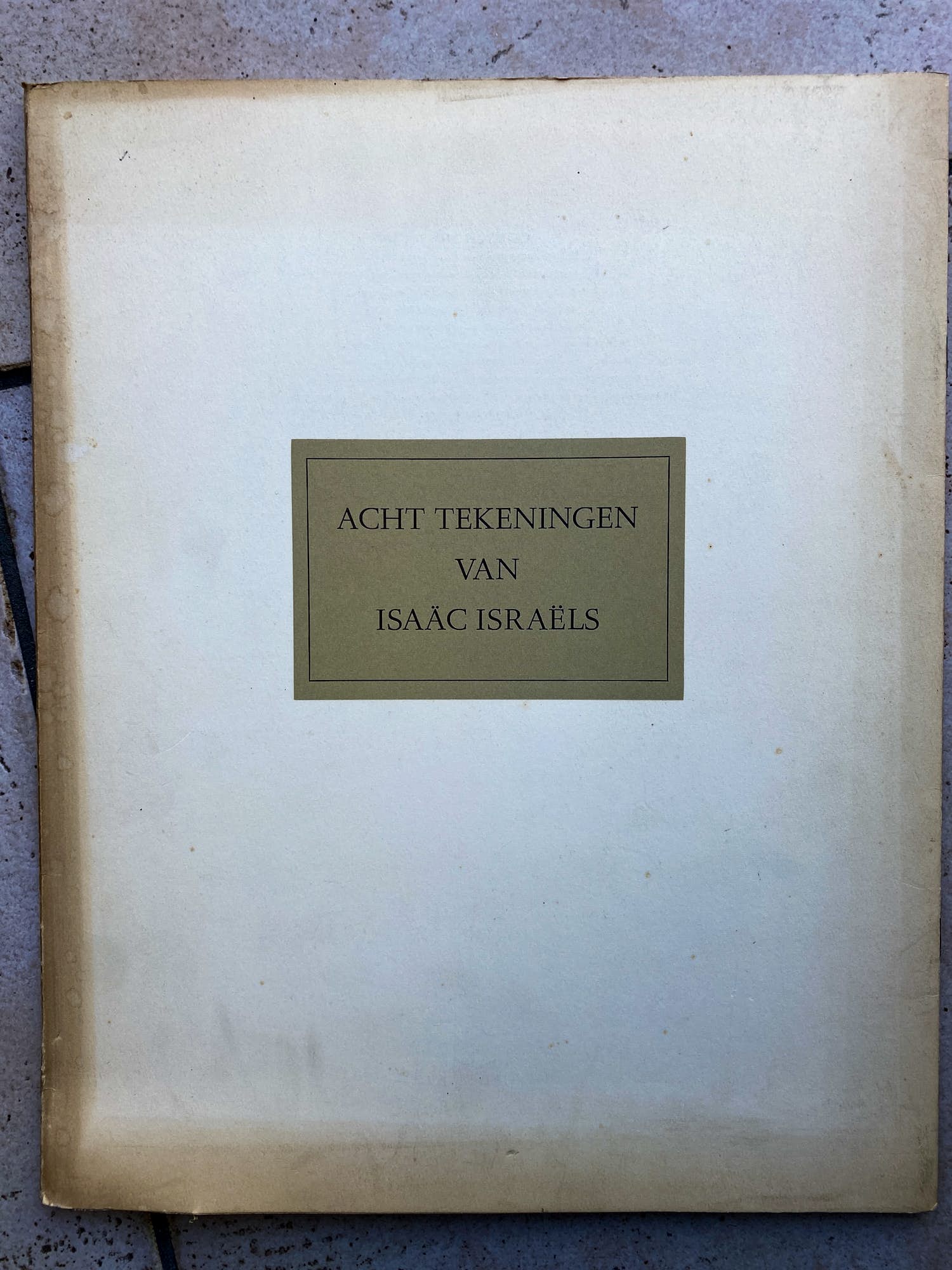 Isaac Israels - Bijzondere uitgave , map met 8 tekeningen in koperdiepdruk kopen? Bied vanaf 200!