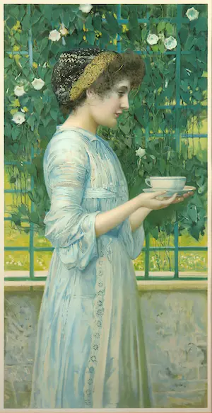 Niet of onleesbaar gesigneerd - Lot van twee litho's, Meisje met bloemen en dame met koffie - Ingelijst kopen? Bied vanaf 1!