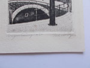 Sal Meijer - (1877-1965) - Ets Reguliersgracht- 1930 kopen? Bied vanaf 70!