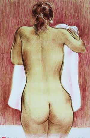 Enric Adsera Riba - litho: naakt: Asuncion - 1996 verkocht voor € 50!