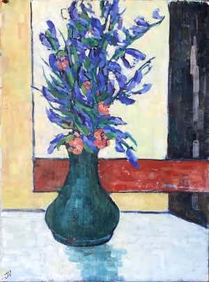 Jan Willem Versteeg - Nature morte de fleurs verkocht voor € 85!