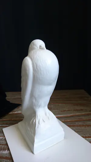 Niet of onleesbaar gesigneerd - Art Deco (stijl) duivenpaar zwart/wit kopen? Bied vanaf 10!