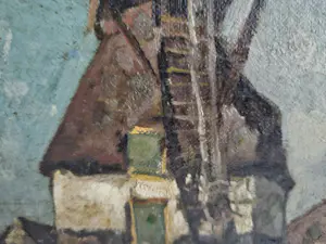 Jan van Vuuren - Hollands landschap met molen kopen? Bied vanaf 400!