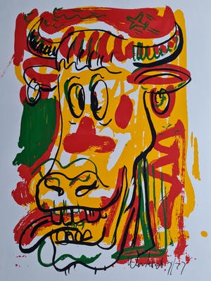 Peter Klashorst - Lot van 4 zeefdrukken - gesigneerd kopen? Bied vanaf 1!