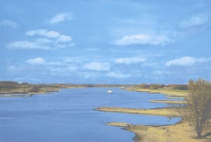 Henk van de Laar - Zeefdruk, Rivier en land kopen? Bied vanaf 1!