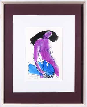 Corneille - Zeefdruk, Salomé - Ingelijst verkocht voor € 1!