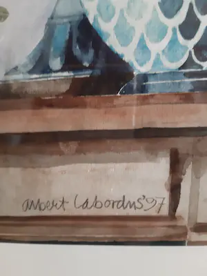 Albert A. Labordus - Bloemen in vazen en op schaal kopen? Bied vanaf 1!