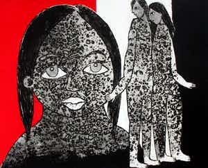 Ans Wortel - Ets: ga mee, je went hier wel, lieve kleine... verkocht voor € 75!