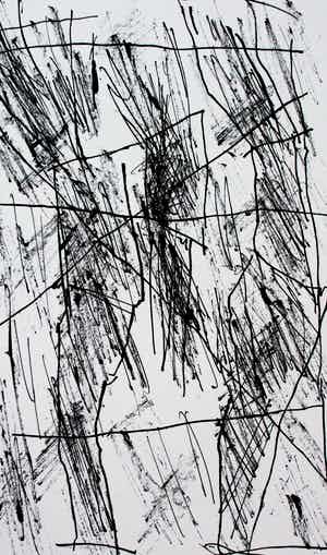 Jan Schoonhoven - litho: Formatie - 1987 verkocht voor € 320!