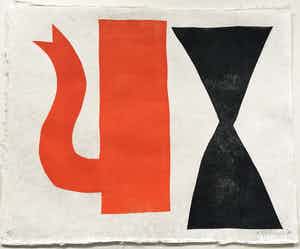 Klaas Gubbels - grote houtdruk 'Soestdijk' - 2014 verkocht voor € 495!