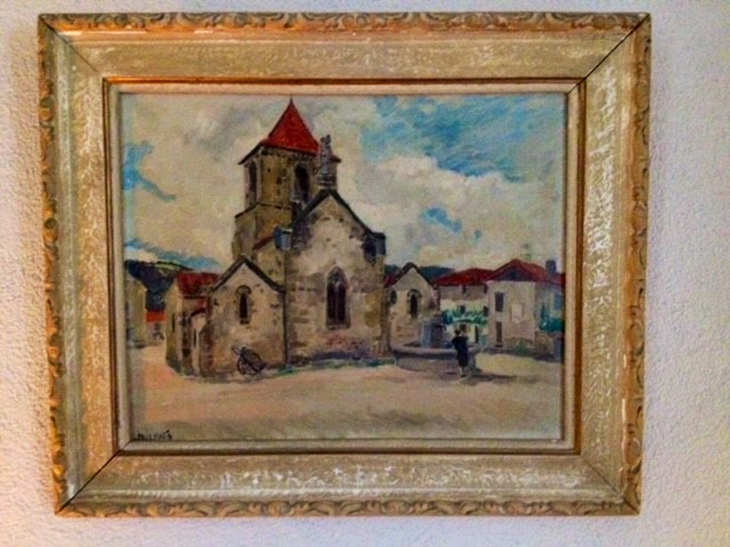 Louis Meys - Zicht op kerkje verkocht voor € 150!