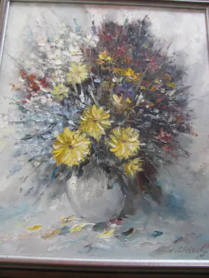 Gerardus Johannes Ernens - stilleven met bloemen in vaas kopen? Bied vanaf 125!