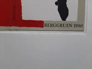 Robert Motherwell - Litho, Omslag van de catalogus van de Galerie Berggruen, Parijs, 1980. kopen? Bied vanaf 25!