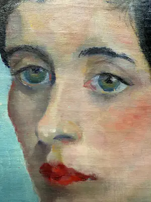 Jannetje Prins - Olieverf op doek | 'Portret van een jonge vrouw' | 1932 kopen? Bied vanaf 250!