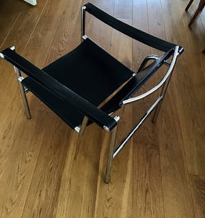 Le Corbusier - naar ,Fauteuil LC1 chroom met zwart leder kopen? Bied vanaf 250!