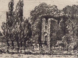Eugene Rensburg - Ruïne van Brederode - Ets kopen? Bied vanaf 45!