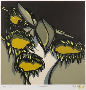 Fon Klement - Boardsnede, Tournesols - Ingelijst kopen? Bied vanaf 120!