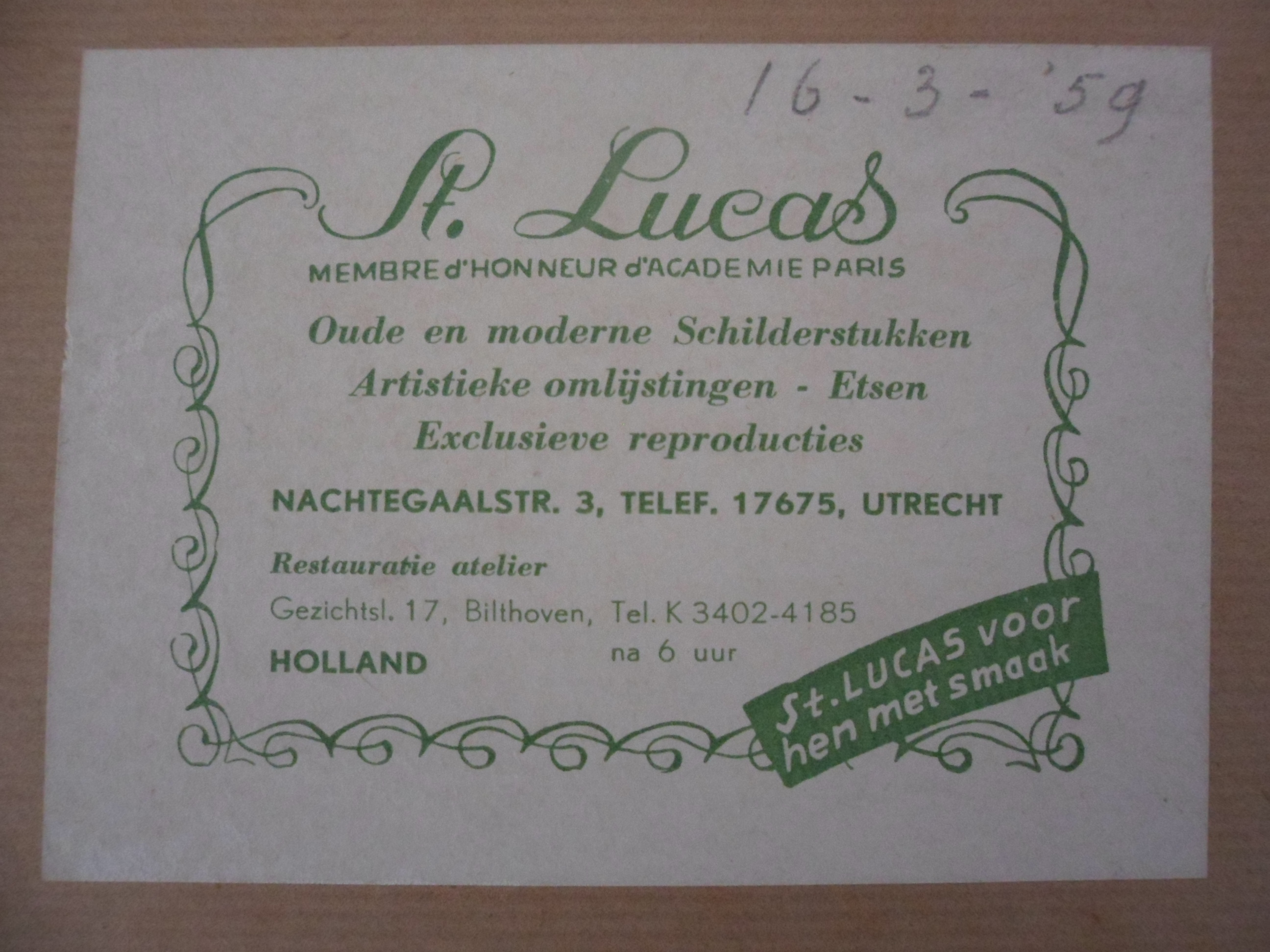 Roger Hebbelinck - Kleuren ets: Amsterdam, St Nicolaaskerk en Schreierstoren. kopen? Bied vanaf 30!