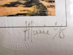 Jean-Jacques Marie - Oliviers en Provence au soleil couchant. Numérotée 2/85 et signée kopen? Bied vanaf 50!