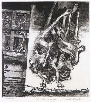 Ru van Rossem - Ets, Auschwitz verkocht voor € 50!