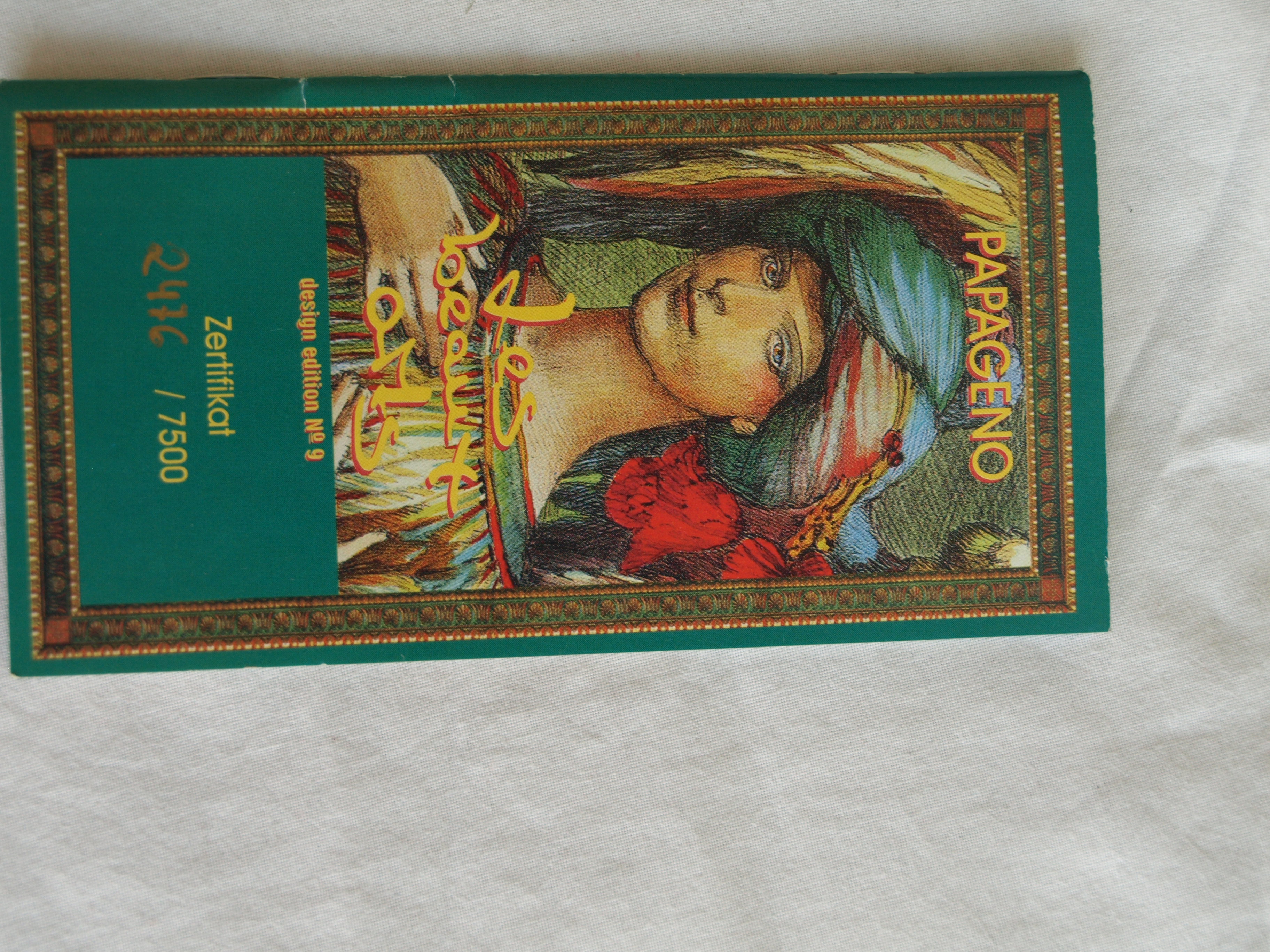 Ernst Fuchs - Bronzen beeld op parfumfles , Papageno – 1998  kopen? Bied vanaf 175!