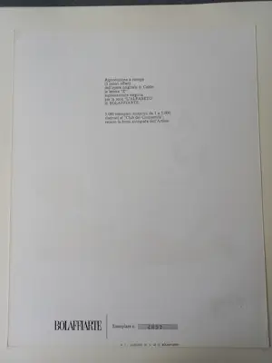 Alexander Calder - Lettera Z Photolithographie 1974 Bolaffi Arte signiert, gerahmt kopen? Bied vanaf 149!