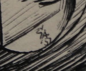 Simon Admiraal - Inkttekening, Compositie met gezichten en naakt - Ingelijst kopen? Bied vanaf 20!