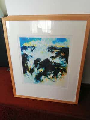 Mattie Schilders - Uit 2006 serie vier zeefdrukken , land ,vuur, lucht & water verkocht voor € 160!