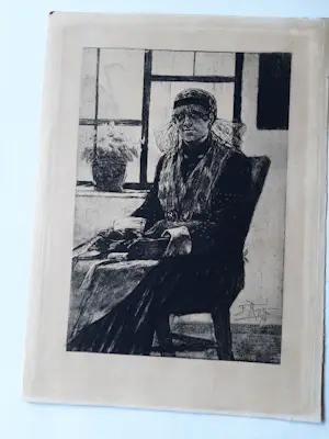 Felicien Rops - Ets, Vrouw in de stoel uit 1876 kopen? Bied vanaf 30!