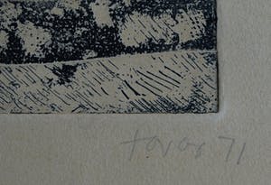 Niet of onleesbaar gesigneerd - Reliëfdruk , “Creation” – gesigneerd – 1971 – nr 14 van 21 ex. kopen? Bied vanaf 10!