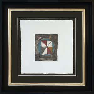 Michel van Overbeeke - Ets - Ingelijst verkocht voor € 75!