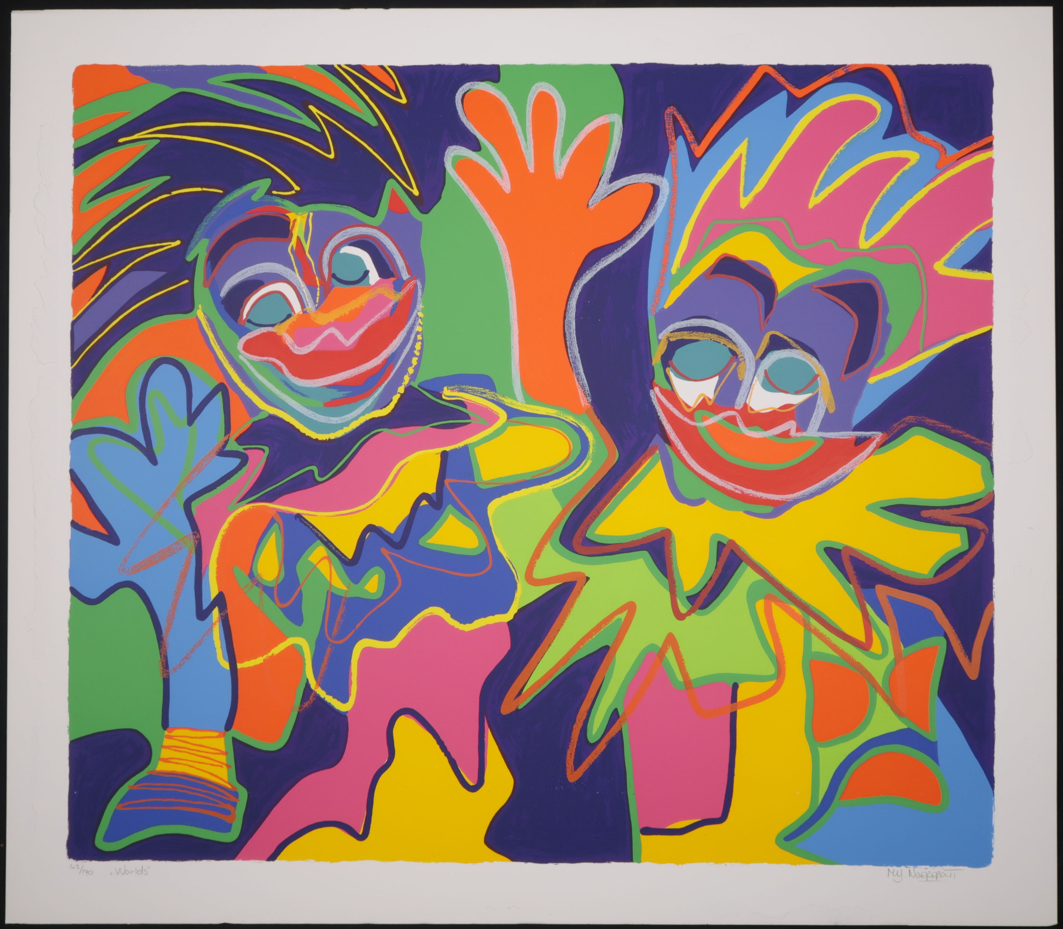 Marianne Naerebout - Zeefdruk, Worlds kopen? Bied vanaf 20!